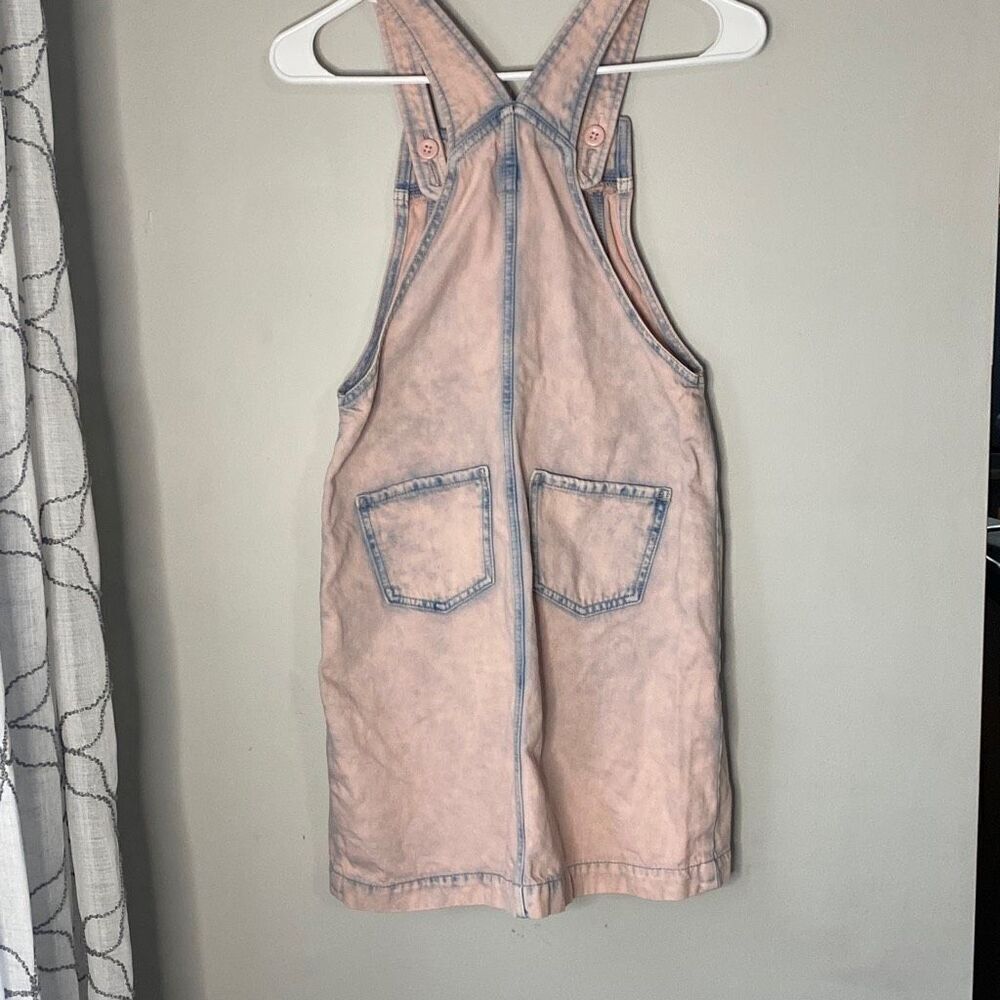 GAP kids girls denim jumper overall dress size XL pink - Picture 4 of 6